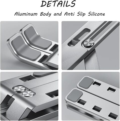 Laptop Stand Mount Laptop Riser Notebook Holder Protable Foldable for Computer Laptops Tablets Desk in Saudi Arabia