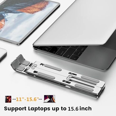 Laptop Stand Mount Laptop Riser Notebook Holder Protable Foldable for Computer Laptops Tablets Desk in Saudi Arabia