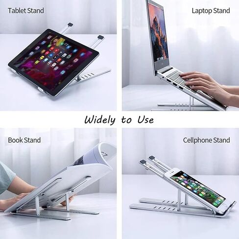 Laptop Stand Mount Laptop Riser Notebook Holder Protable Foldable for Computer Laptops Tablets Desk in Saudi Arabia