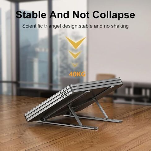 Laptop Stand Mount Laptop Riser Notebook Holder Protable Foldable for Computer Laptops Tablets Desk in Saudi Arabia