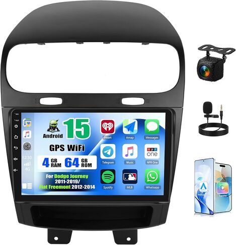 4G+128G Android 15 Stereo for Dodge Journey 2011-2019 Car Radio in Saudi Arabia