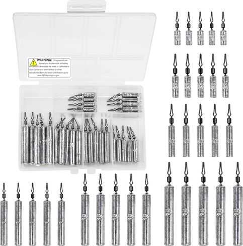 Fishing Weights Sinkers Set, 30pcs Drop Shot Weight for Bass Fish in Saudi Arabia