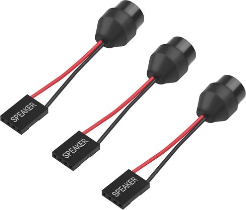PC Motherboard Internal Speaker, Desktop Computer Case Buzzer for BIOS Post Self-Test Alarm, 2-Pin Mini Plug Speaker with 6.5cm Cable (Injection-Molded Design)(Pack of 3) in Kuwait