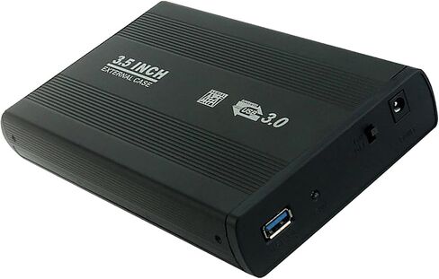 USB 3.0 إلى خارجي 3.5 بوصة HDD Case Dock SSD Box، أسود in Kuwait