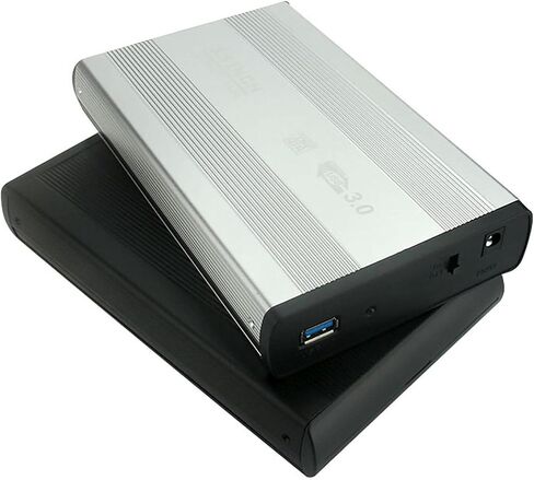 USB 3.0 إلى خارجي 3.5 بوصة HDD Case Dock SSD Box، أسود in Kuwait