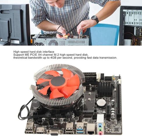Hidyliu B75 Motherboard Set, i5 3470 CPU 8GB DDR3 RAM Motherboard CPU Combo with Cooling Fan, for Desktop Computer PC in Saudi Arabia