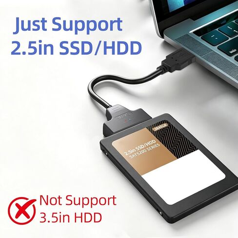 High Speed SATA to USB 3.0 Adapter Cable,USB to sata Adapter for 2.5"SSD & HDD，Hard Drive to USB Adapter，Hard Drive Reader in Saudi Arabia