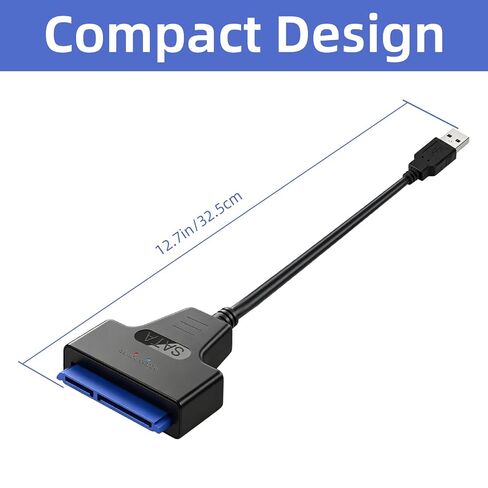 High Speed SATA to USB 3.0 Adapter Cable,USB to sata Adapter for 2.5"SSD & HDD，Hard Drive to USB Adapter，Hard Drive Reader in Saudi Arabia