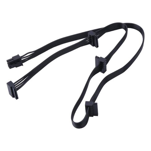 6Pin to 4 Hard Drive HDDs Power Cable for RM550x RM650x RM750x RM850x RM1000x Modular Power Supply Cord Port Multiplier in Saudi Arabia