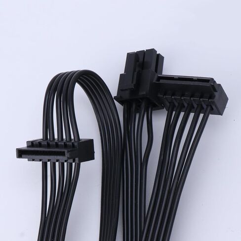 6Pin to 4 Hard Drive HDDs Power Cable for RM550x RM650x RM750x RM850x RM1000x Modular Power Supply Cord Port Multiplier in Saudi Arabia
