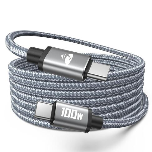 USB C to USB C Cable 100W Long USB C Cable 10FT Fast Charging Cord Type C Charger USBC to USBC Cable for Apple iPhone 17 16 15 Pro Max Plus,iPad Pro,MacBook Pro/Air,Samsung Galaxy S26 Ultra,CarPlay in Saudi Arabia