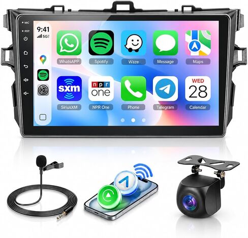 8 Core 6G+128G Android 15 Car Stereo Radio for Toyota Corolla 2009-2013 in Saudi Arabia