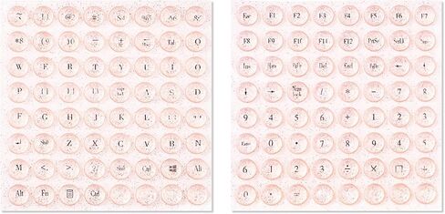 20 PCS Cat Paw Shape Raised Keyboard Stickers for Long Nails - Glass Comfortable Typing Keyboard Covers for Typing and Gaming Using on Laptop PC Computer Notebook Desktop in Saudi Arabia