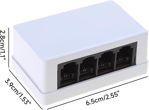 RJ45 to RJ11 4-Way Splitter for Expand Phone Lines in Saudi Arabia