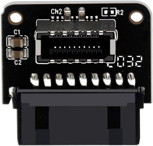 USB 3.0 Type C Adapter Mainboard Internal Header Adapter 24Pin Type to Type C Female Right Angle 90 Degree Extension Connector Suitable for in Saudi Arabia