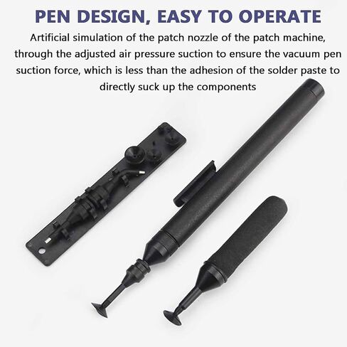Electric Vacuum Suction Pen Set, Anti-Static Ic Chip Pickup Tool, with 2 Suction Needles and 6 Suction Cups, for Precision Component Placement, Telecommunications and Computer Repair in Saudi Arabia
