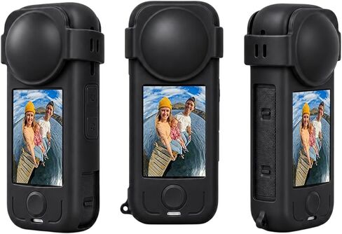 Silicone Cases Lens Covers and Lanyard Accessories for Insta360 X4 Air Camera in Kuwait