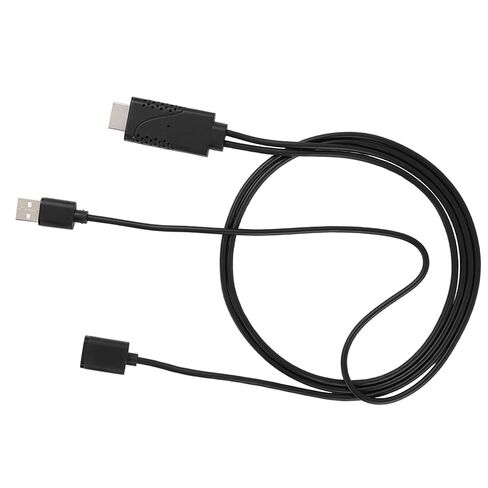 2 in 1 USB Female to HDMI Male Adapter, 1080P Female USB to Male HDMI Adapter, ABS HDTV Cable Cord Compatible with iOS, Android Mobile Phone in Saudi Arabia