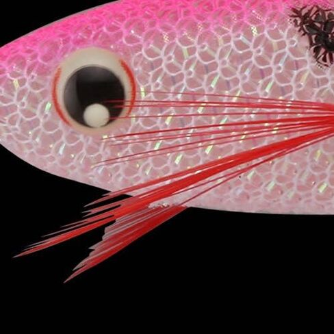 Yo-Zuri Squid Ultra Bait Aurora Sinking Jig, Luminous Pink, 3-3/4-Inch in Saudi Arabia