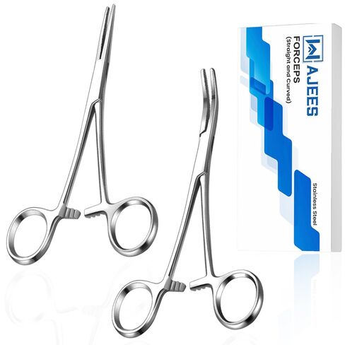 Pean Hemostat Forceps 12" Hemostats Straight, Fishing Forceps Tweezers Locking Long Forceps Stainless Steel Clamps Surgical Clamps Hemostats for Nurses, Fishing Straight Hemostats Pean Forceps in Saudi Arabia