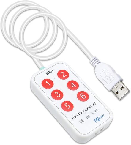 Mini Handle Keyboard 4 Button USB Programmable User-Defined Buttons Membrane Switch in Saudi Arabia