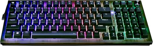 iBUYPOWER MK9 Pro RGB Mechanical Gaming Keyboard with Hotswap Linear Switches, Custom aRGB Lighting, Detachable USB-C Cable, Gasket Mounted PCB, Solid Black in Saudi Arabia