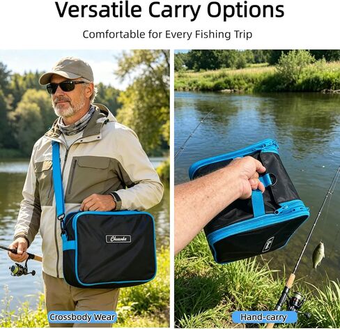 Soft Plastic Bait Storage, Fishing Bait Bag with Top Clear Window in Saudi Arabia