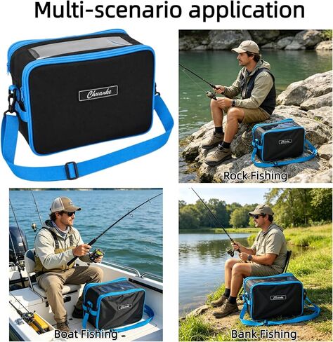 Soft Plastic Bait Storage, Fishing Bait Bag with Top Clear Window in Saudi Arabia