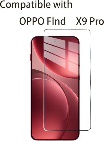 3 Pack Tempered Glass Screen Protectors Compatible with OPPO FInd X9 Pro, Anti Scratch, Bubble Free, 9H Hardness in Saudi Arabia