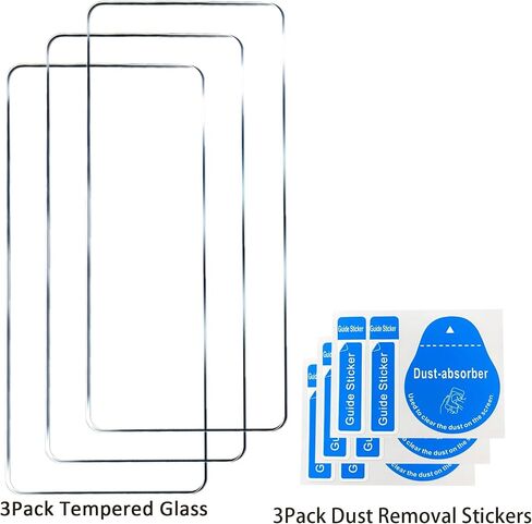 3 Pack Tempered Glass Screen Protectors Compatible with OPPO FInd X9 Pro, Anti Scratch, Bubble Free, 9H Hardness in Saudi Arabia