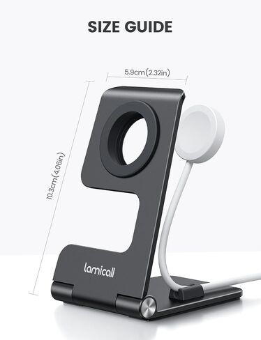 Lamicall Foldable Apple Watch Stand + Phone Stand in Saudi Arabia
