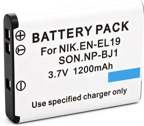 NP-BJ1 EN-EL19 Battery Compatible for Nikon Coolpix S32 S33 S100 S2800 in Saudi Arabia