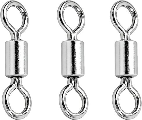 QISHUO High Strength Fishing Swivel Saltwater Heavy Duty Barrel Swivel Snap Stainless Steel Swivels Fishing Connect SUS304 in Kuwait