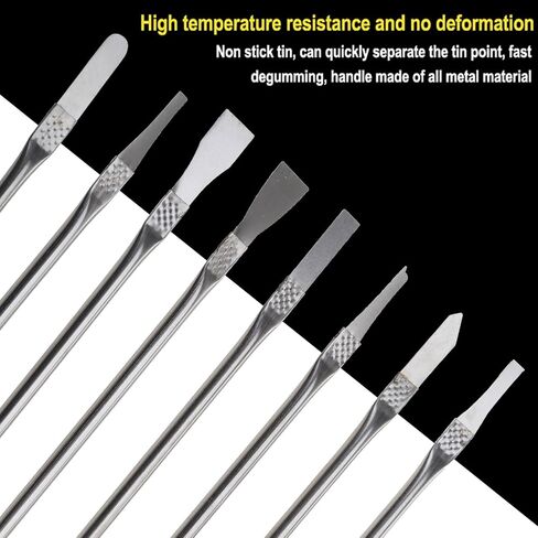 Electronics Opening Pry Tool Metal Opening Pry Tool Double-Ended Metal Stick Repair Tools for CPU Smartphone Laptop CPU Tablet Repair Kit in Saudi Arabia