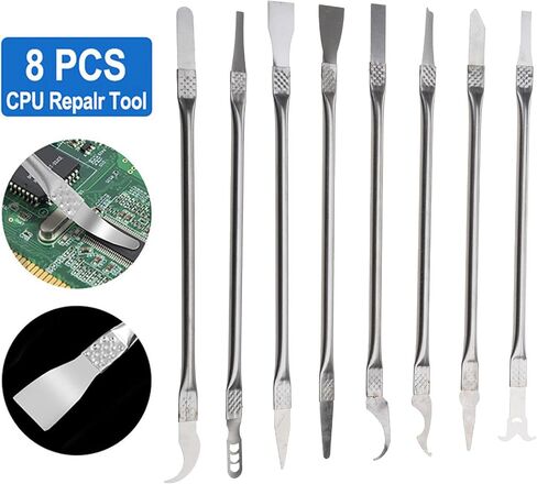 Electronics Opening Pry Tool Metal Opening Pry Tool Double-Ended Metal Stick Repair Tools for CPU Smartphone Laptop CPU Tablet Repair Kit in Saudi Arabia