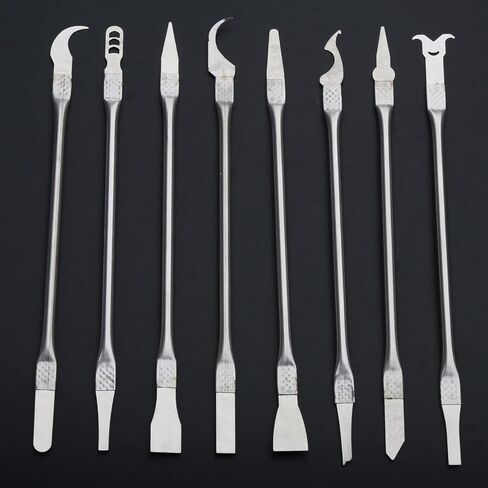 Electronics Opening Pry Tool Metal Opening Pry Tool Double-Ended Metal Stick Repair Tools for CPU Smartphone Laptop CPU Tablet Repair Kit in Saudi Arabia