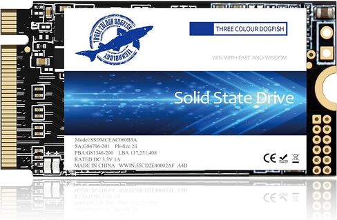 Dogfish M.2 2242 SSD 512GB NVMe PCIe Gen3 x 4 Unit?a stato solido interna, 3D NAND TLC,SSD da gioco, R/W Velocit?fino a 2200MB/s e 1800MB/s (M.2 2242 PCIe, 512GB) in Saudi Arabia