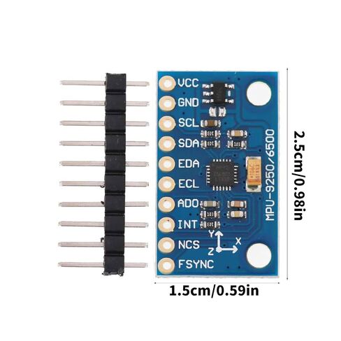 GY-9250 MPU9250 9 Axised Sensoring Module Gyroscope Accelerometer Magnetometer IIC for Wearable Devices in Saudi Arabia