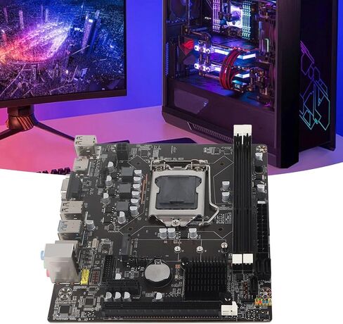 1150 Motherboard,Desktop Computer Motherboard with USB3.0 SATA DDR3 for B75,LGA 1155 CPU Socket M.2 HD Graphics Card HD VGA Ouput,Integrated Sound Card Network Card for Gaming in Saudi Arabia