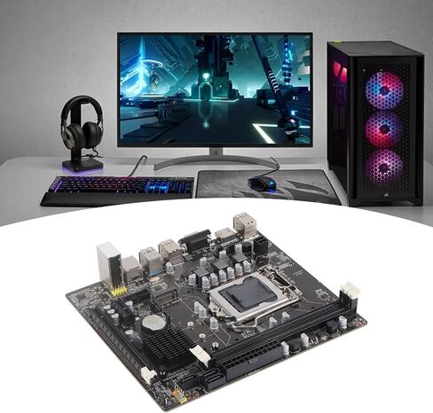 1150 Motherboard,Desktop Computer Motherboard with USB3.0 SATA DDR3 for B75,LGA 1155 CPU Socket M.2 HD Graphics Card HD VGA Ouput,Integrated Sound Card Network Card for Gaming in Saudi Arabia