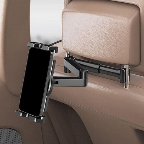 Telescopic Car Rear Pillow Phone Holder Tablet Stand Seat Rear Headrest Mounting Bracket for Phone Tablet Backseat Panel Mount for in Saudi Arabia