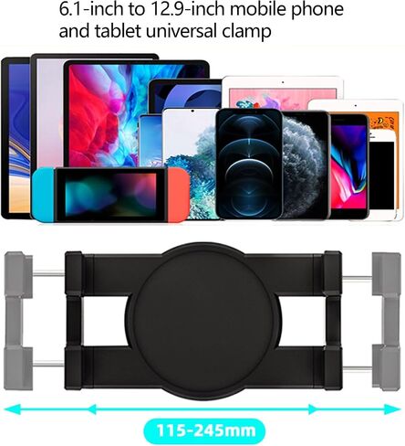Telescopic Car Rear Pillow Phone Holder Tablet Stand Seat Rear Headrest Mounting Bracket for Phone Tablet Backseat Panel Mount for in Saudi Arabia