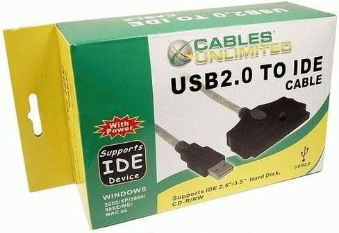 USB 2.0 to IDE Cable with Power (USB-2100) in Kuwait