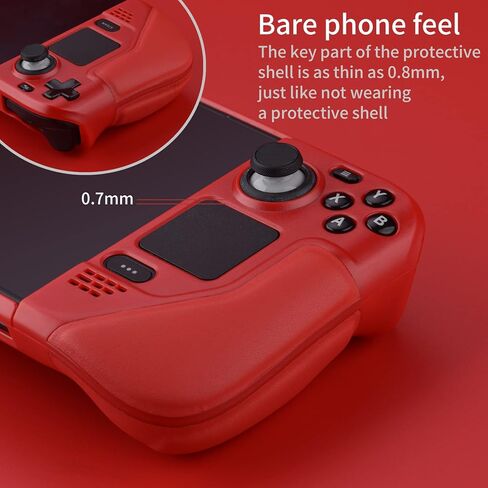 UYIYE Protective Case for Steam Deck OLED & LCD with Kickstand-Red in Saudi Arabia