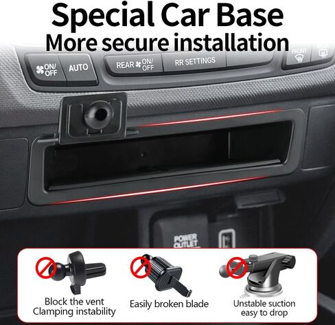 Car Phone Holder Storage Box For Honda Ridgeline 2017-2026，Passport 2019-2025，Pilot 2016-2022 Center Console Organizer Auto Accessories Navigation Interior Cell mobile Mount holders case accessory in Saudi Arabia
