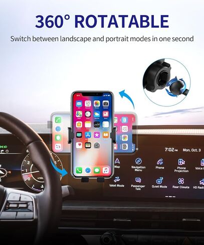 Auto Clamp Car Phone Holder for Kia Telluride 2023-2026 Accessories in Saudi Arabia