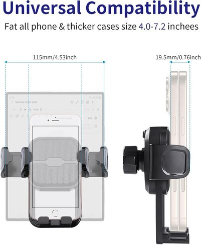 Auto Clamp Car Phone Holder for Kia Telluride 2023-2026 Accessories in Saudi Arabia