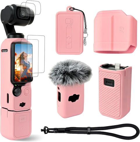 Silicone Case for DJI Osmo Pocket 3 Gimbal Accessories & Screen Protector in Saudi Arabia