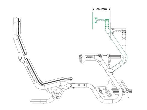 Next Level Racing F-GT Pro Direct Monitor Mount 2.0 (NLR-R018) in Saudi Arabia