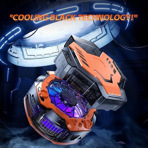 p80 Phone Cooler Semiconductor, Ai Smart Temperature Control with Triple Frosting Modes, Fast Cooling for Gaming Semiconductor Magnetic Phone Cooler in Saudi Arabia